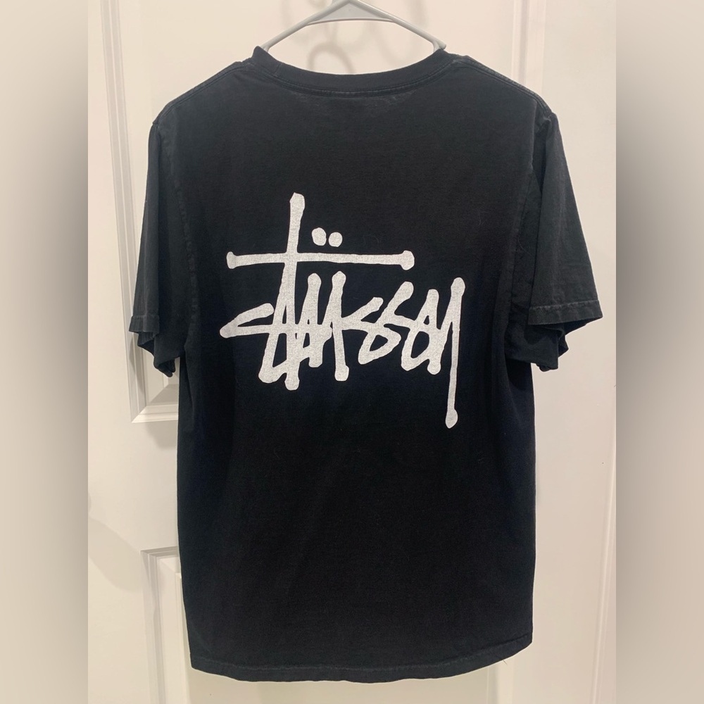Stüssy Black Logo Tee - Picture 5 of 6
